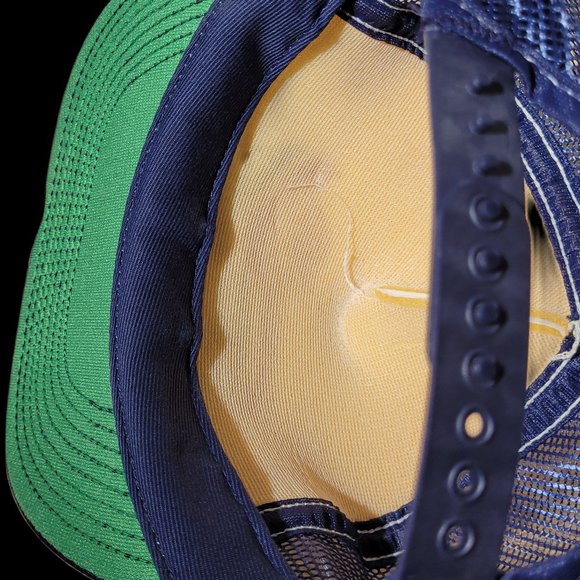 Vintage Rheem The Air Of Quality Hat Snap Back Blue White - MADE IN USA - Picture 7 of 8